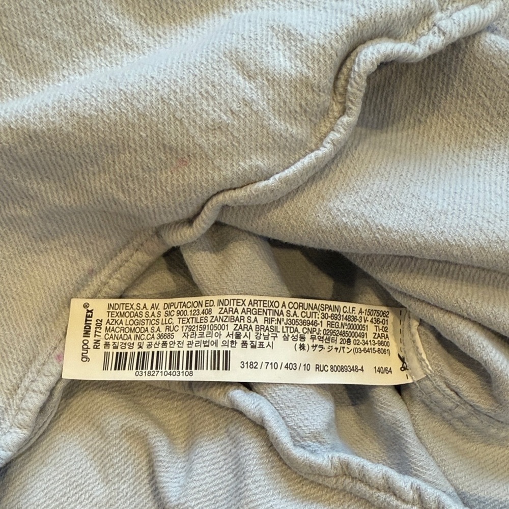 Zara Cream Kids Button-Down Shirt - Picture 3 of 5